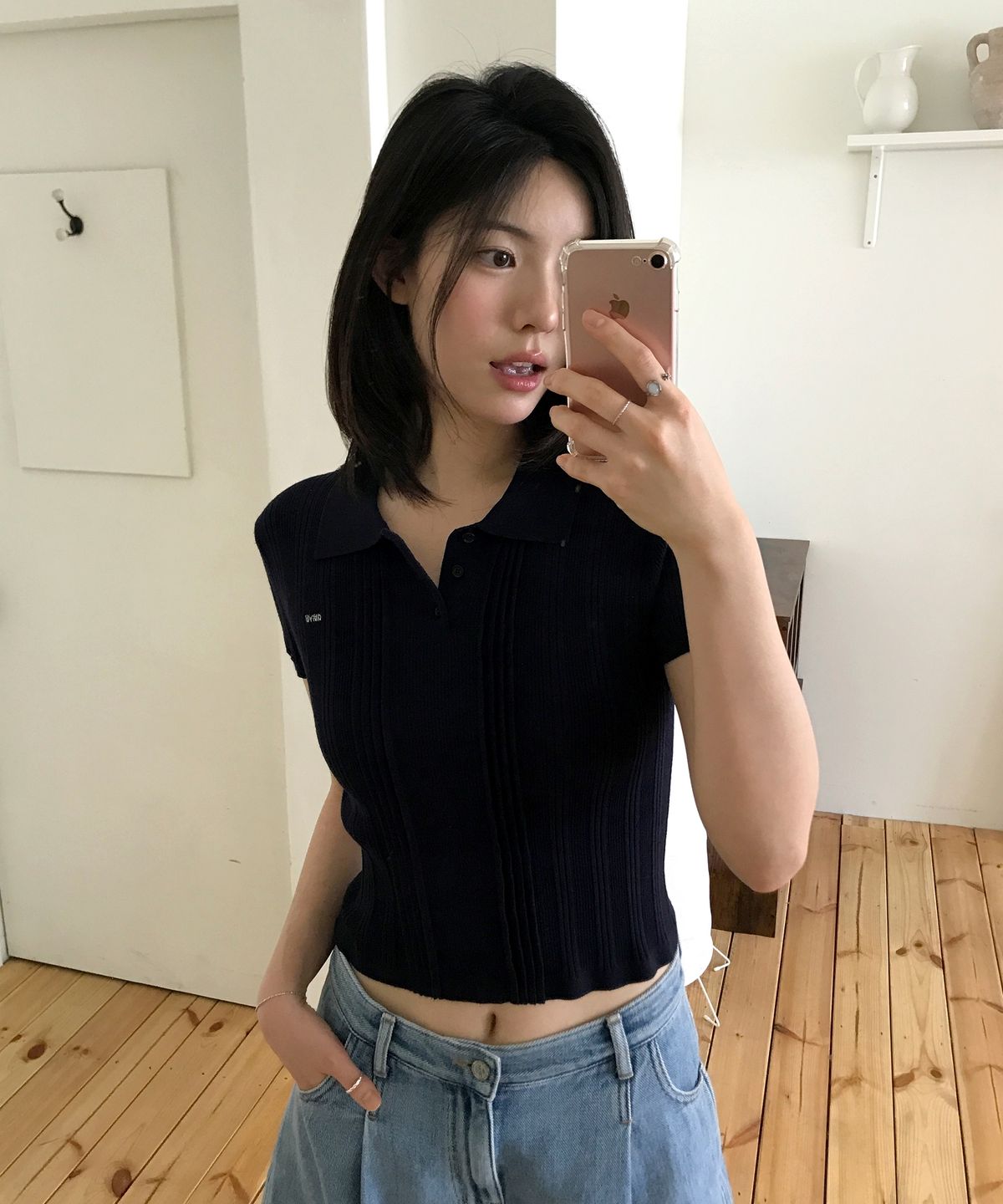 그로브(GROVE) PETAL COLLAR KNIT (4COLOR)