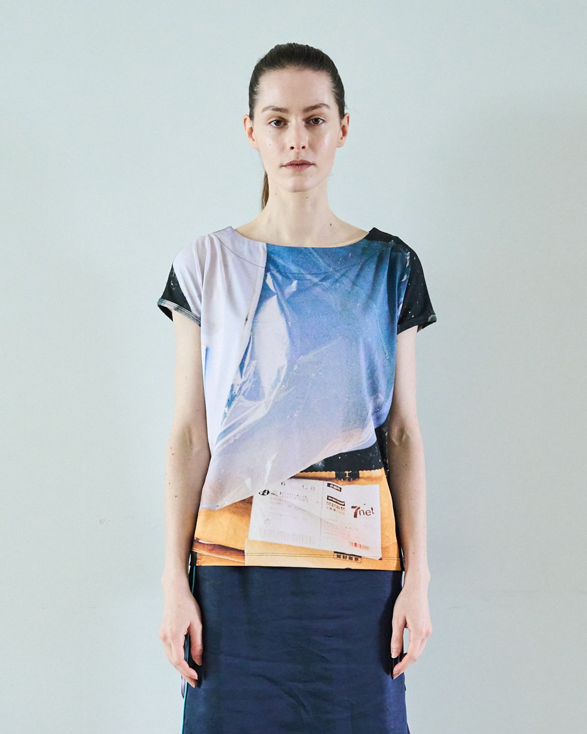 씬(SEEN) BOAT NECK BOTHSIDE T-SHIRTS (Bin)