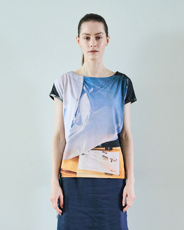BOAT NECK BOTHSIDE T-SHIRTS (Bin)