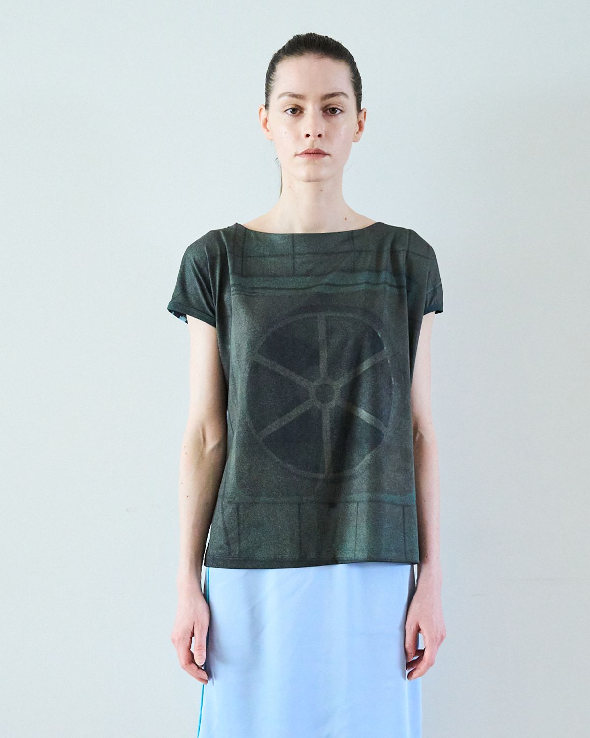 씬(SEEN) BOAT NECK BOTHSIDE T-SHIRTS (Window)