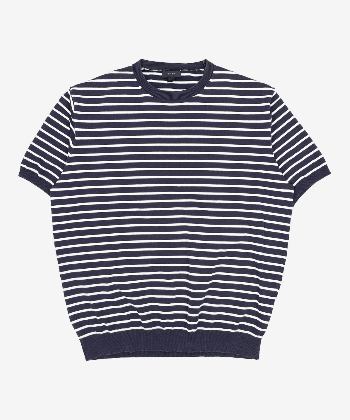 데이(THEY) [Cool Cotton100%] ONLY ONE 스트라이프 니트 (Summer. Ver) _(4 COLOR) XL