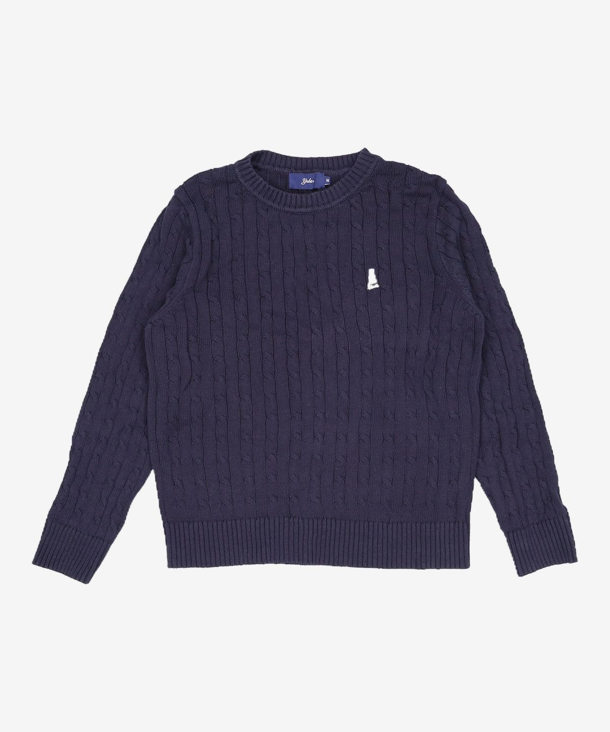 예일(YALE) [100% COTTON] 우먼즈 헤리티지 댄 케이블 니트 네이비 M