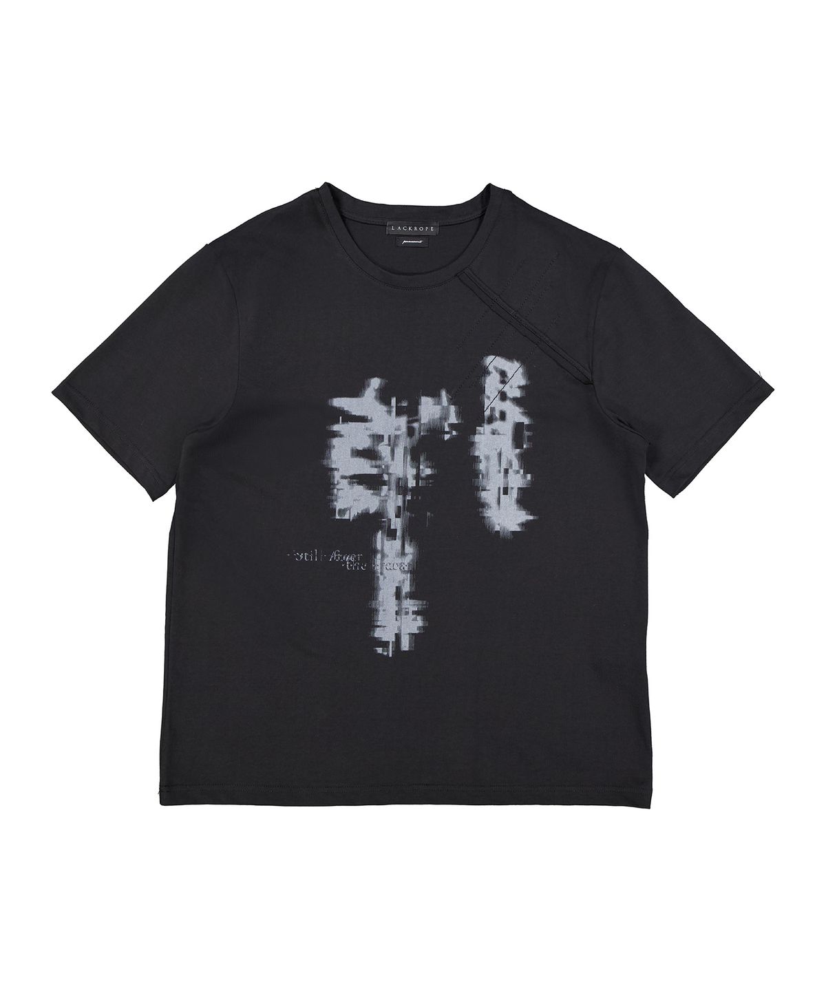래크로프(LACKROPE) OVERSIZED GRAPHIC T-SHIRT - BLACK