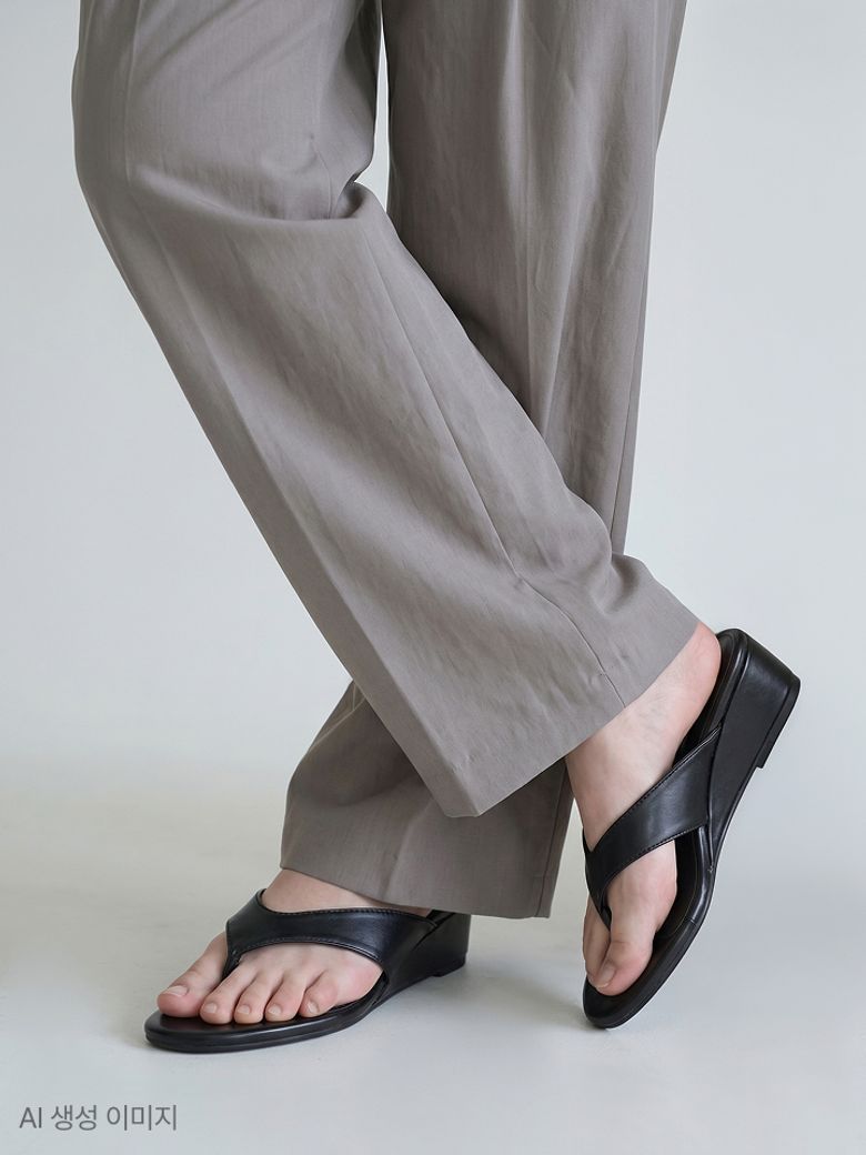 쪼리 웨지 뮬 (4cm) HPWWIGS605