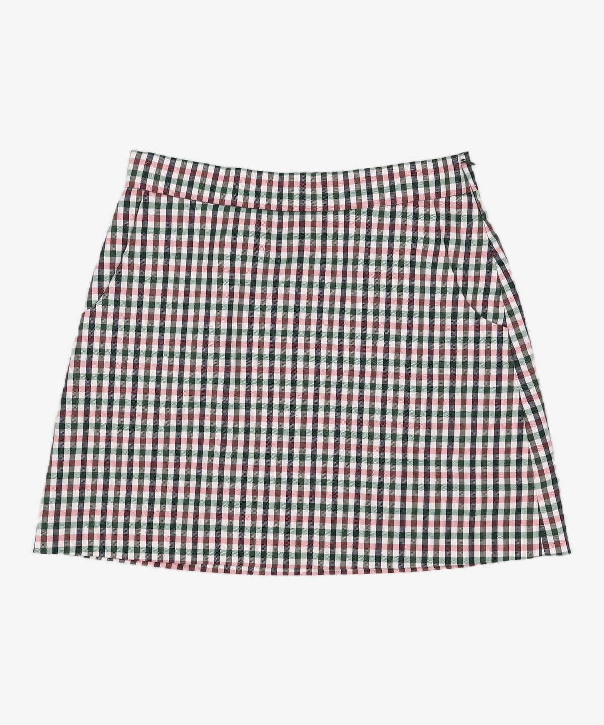 룩캐스트(LOOKAST) PINK GINGHAM CHECK MINI SKIRT M