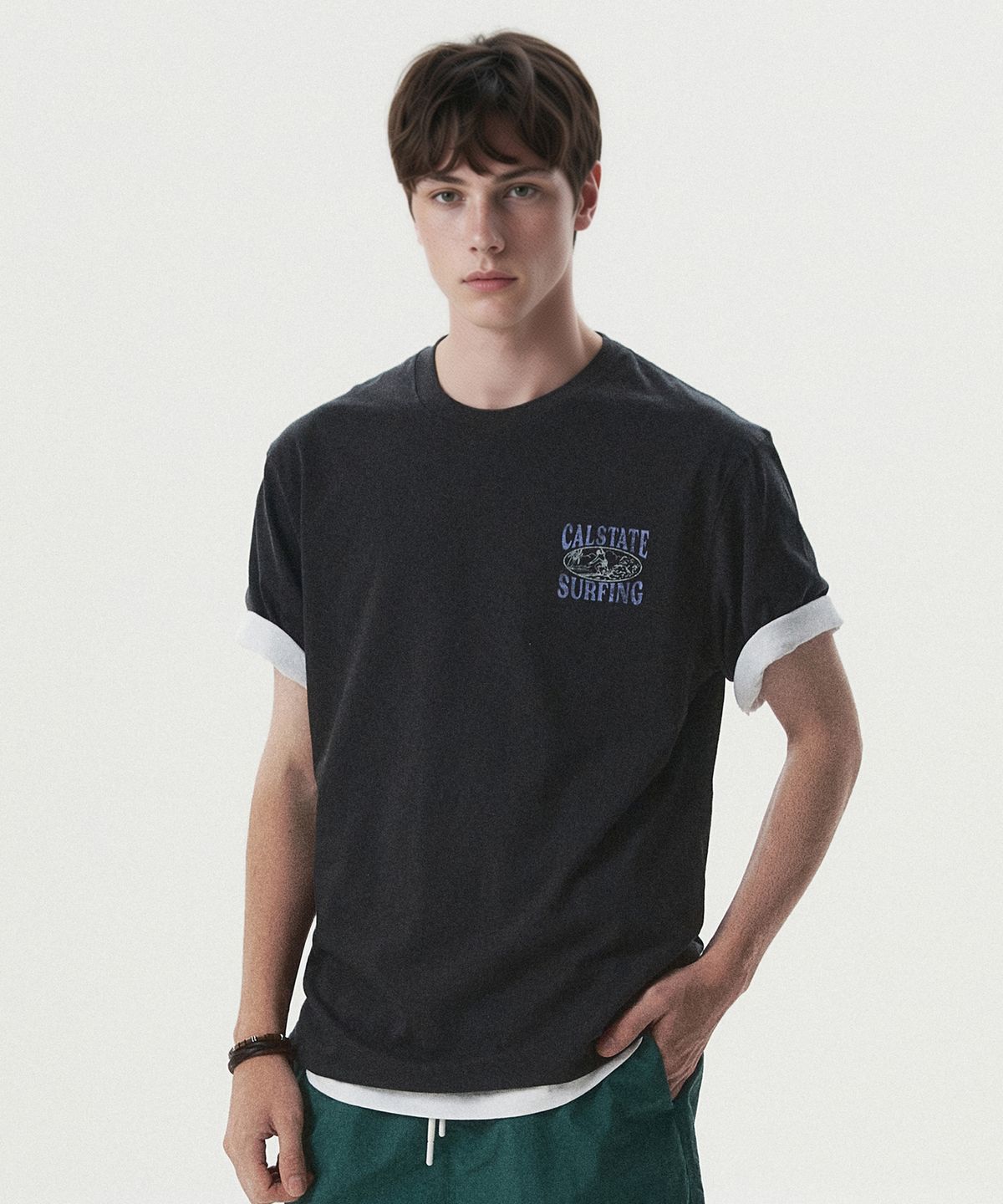 후아유(WHO.A.U) Surfing Graphic T-shirt / WHRPG3799U