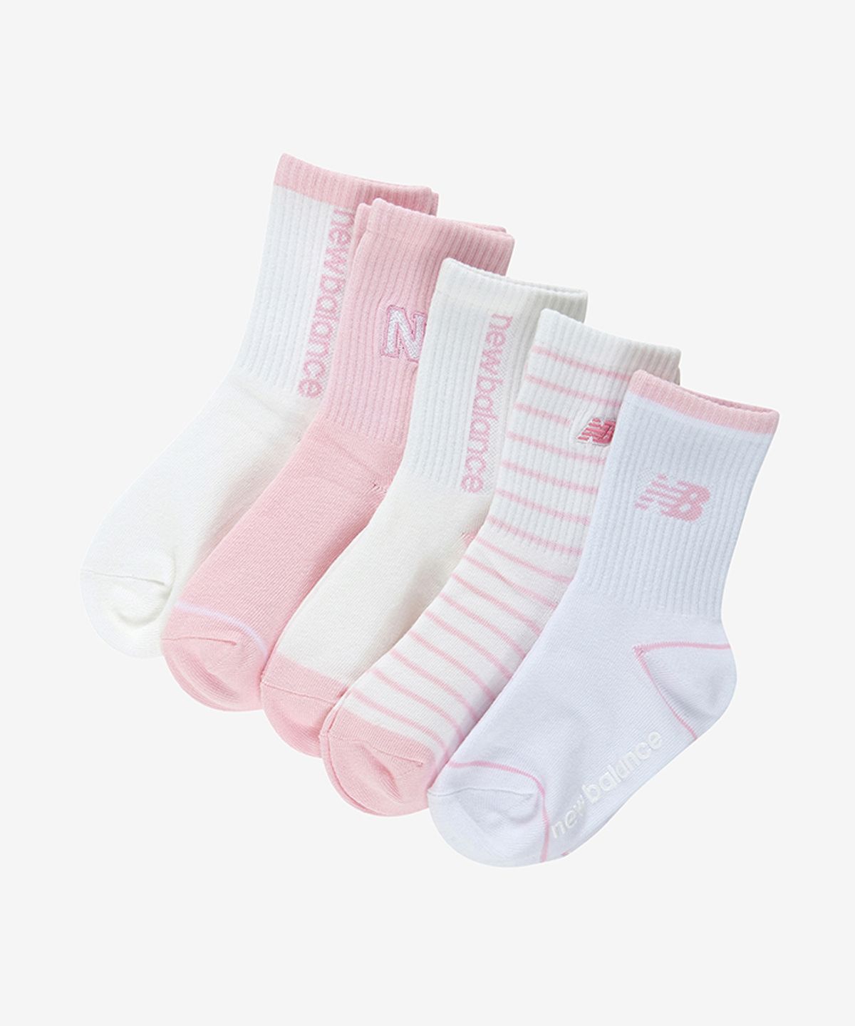 뉴발란스 키즈(NEWBALANCEKIDS) [5PCS] 에센셜 장목 양말 박스 NK8EGF205U25