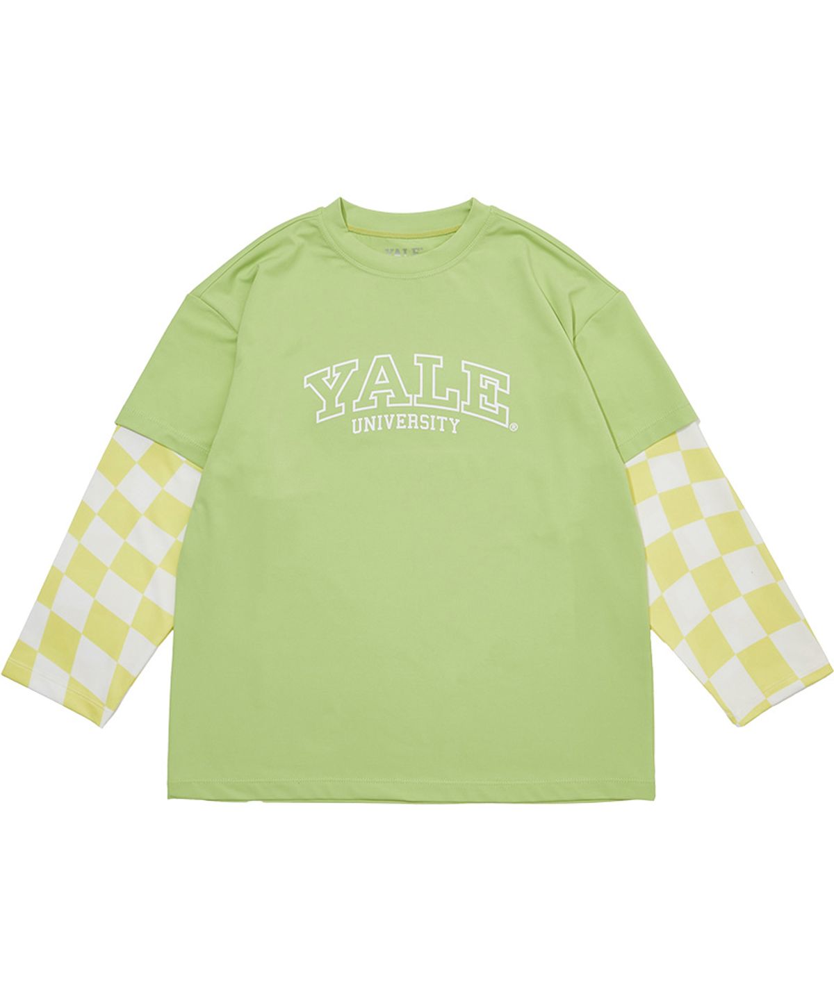 예일키즈(YALE KIDS) 체커 레이어드 아쿠아 래쉬가드 티셔츠 A5M039