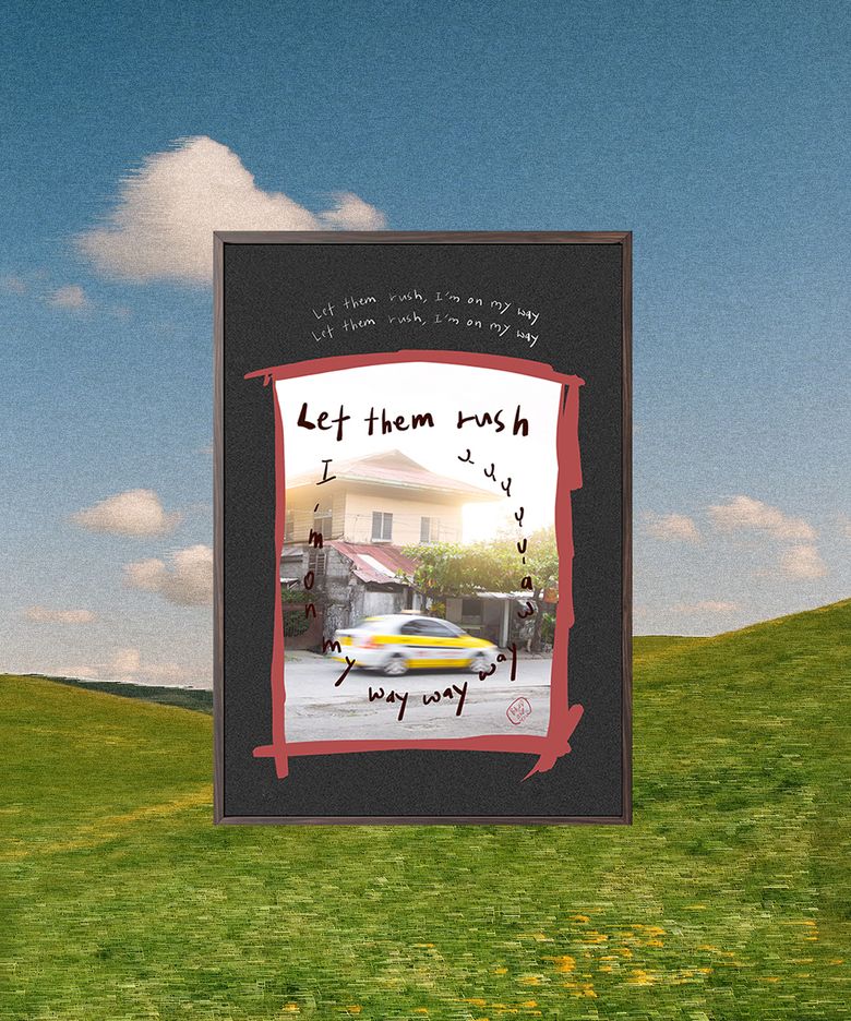 A3  LET THEM RUSH 인테리어 포스터
