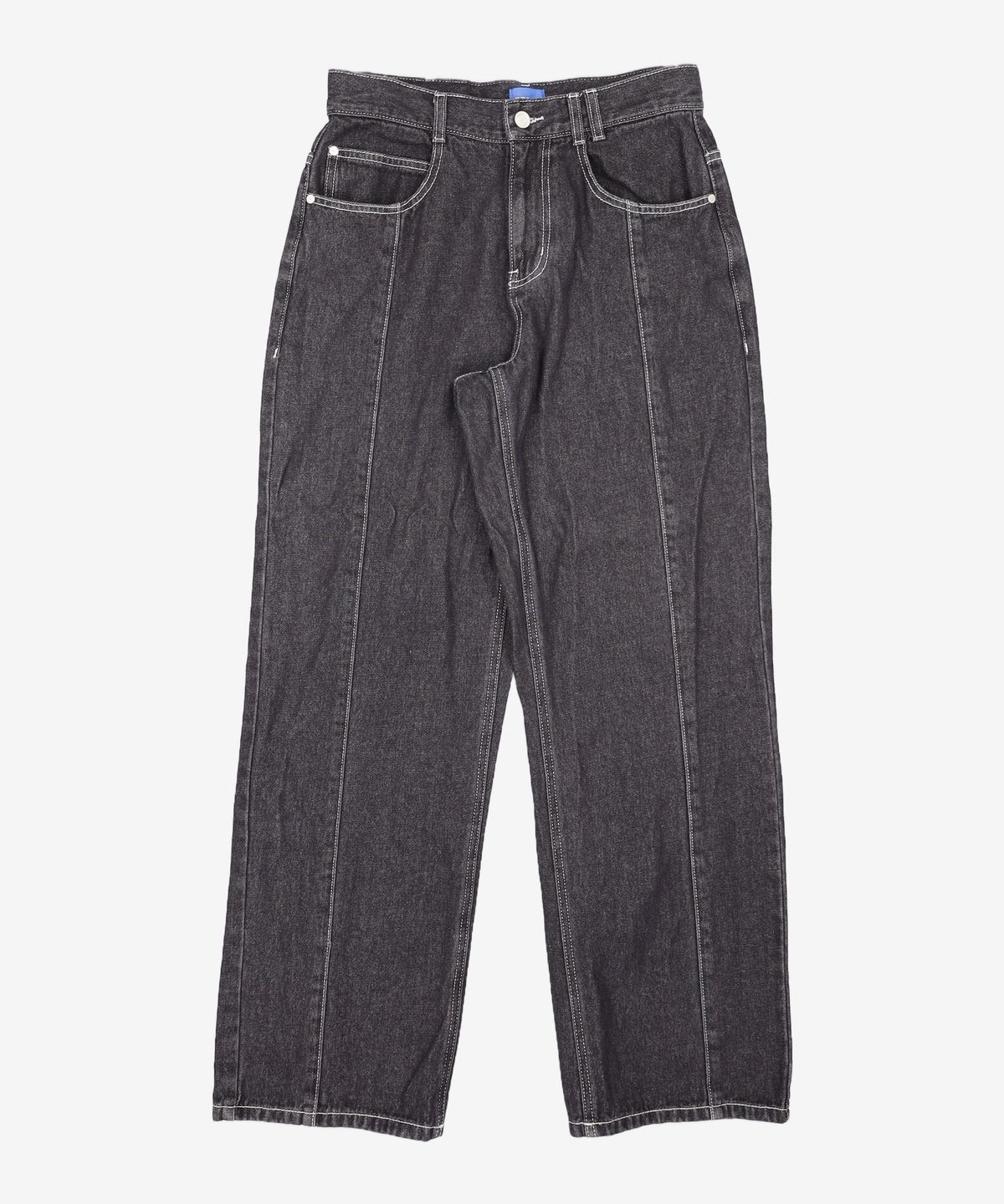데케트(DECET) Center Incision Wide Jeans DCPT028Black 28
