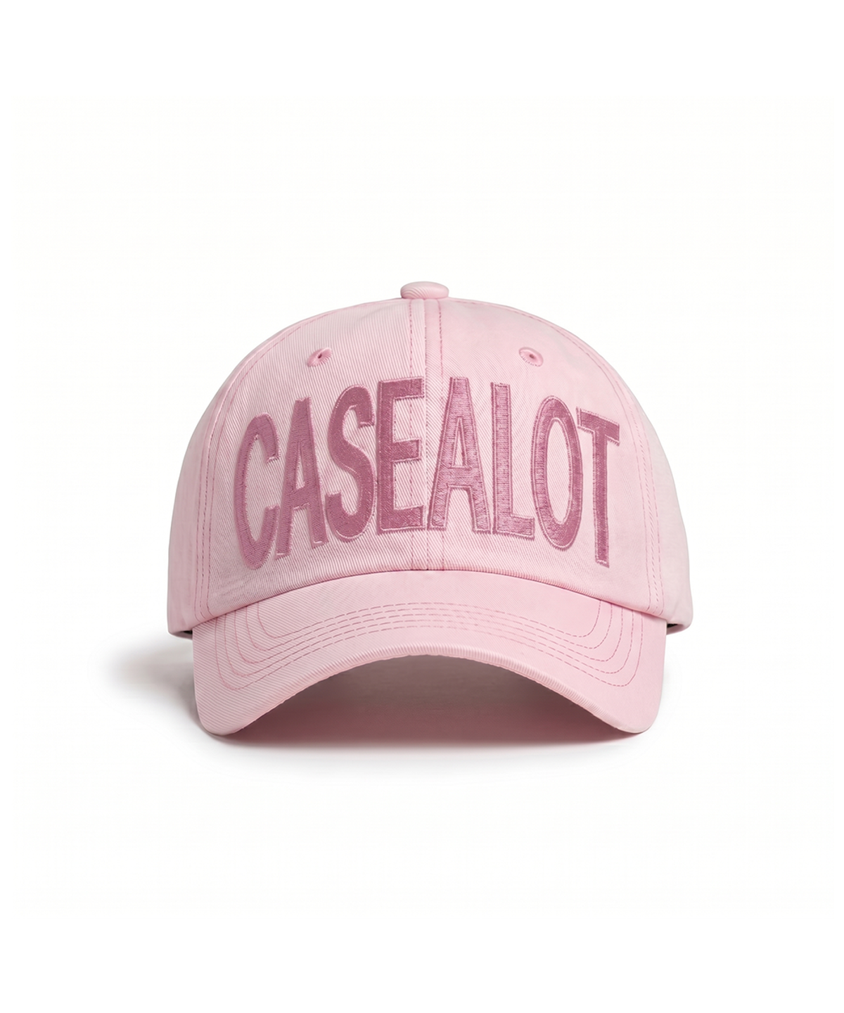케이스어랏(CASE A LOT) Big logo ball cap - Light pink