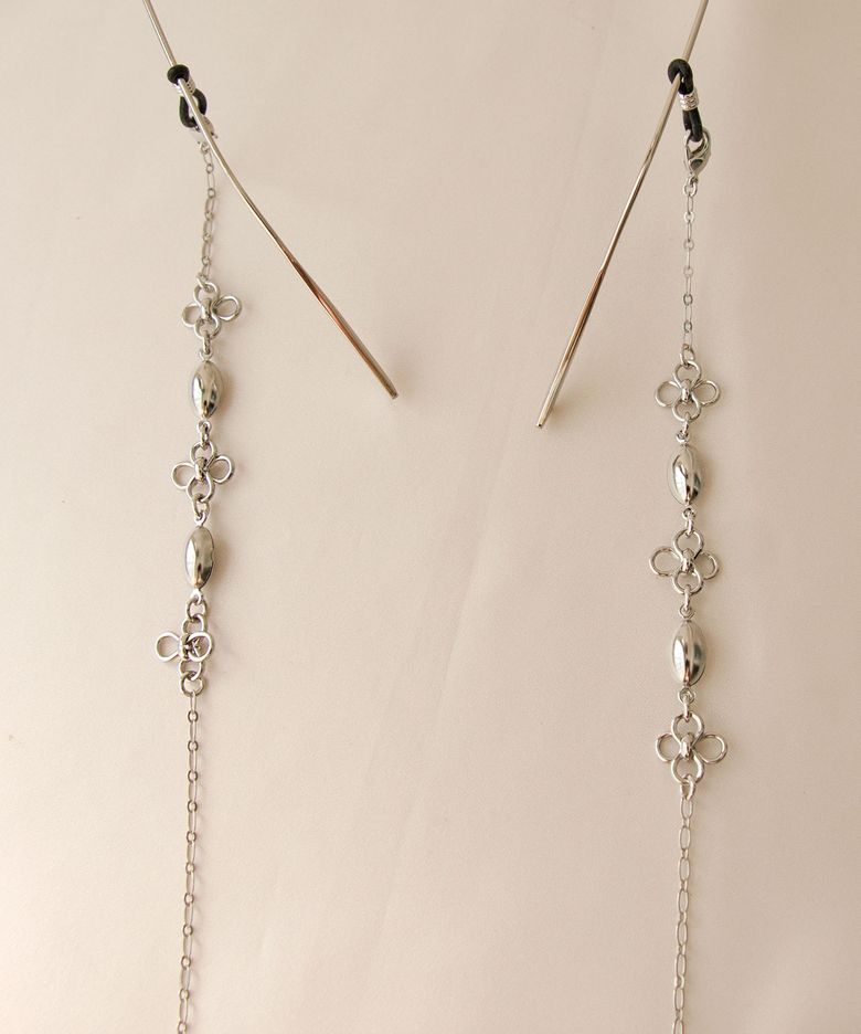 Flower link convertible eyewear chain & Necklace