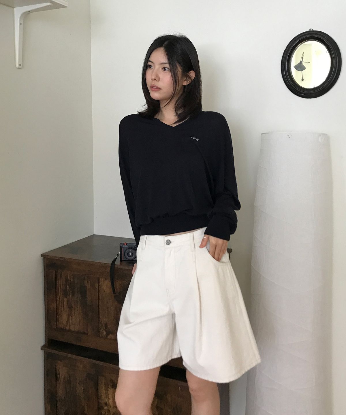 그로브(GROVE) CANOPY V-NECK KNIT (4COLOR)
