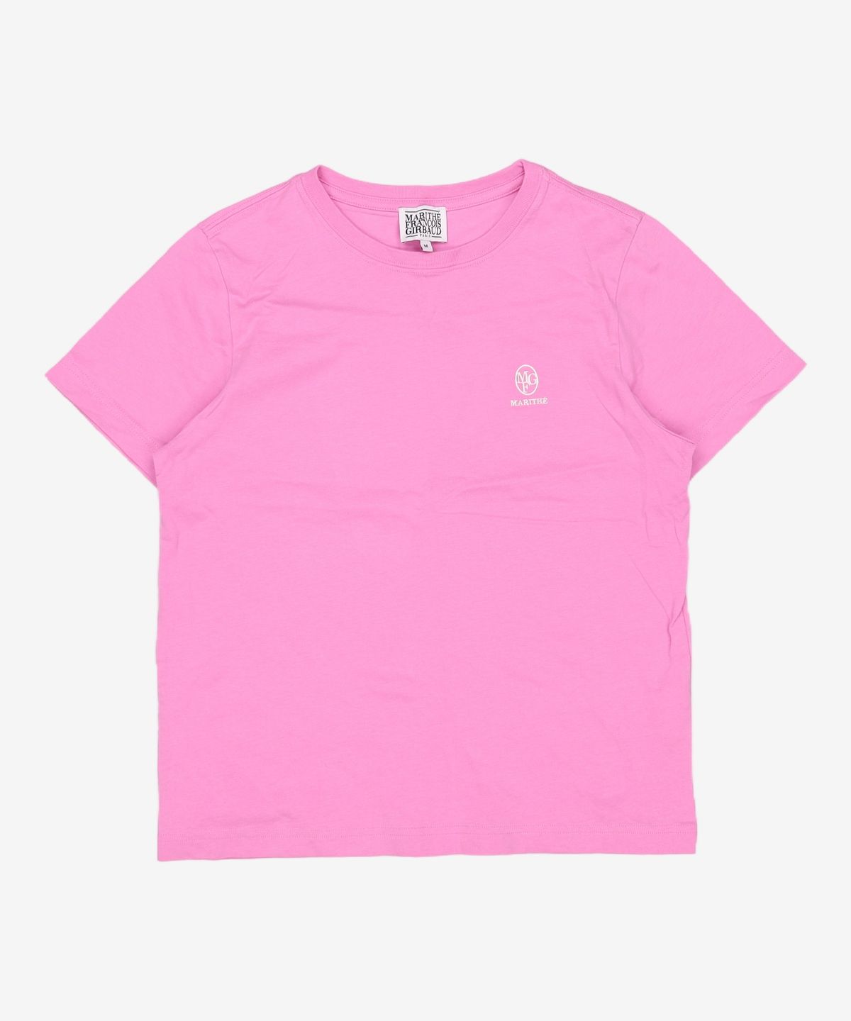 마리떼 프랑소와 저버(MARITHÉ + FRANҪOIS GIRBAUD) W EMBROIDERY LOGO TEE pink M