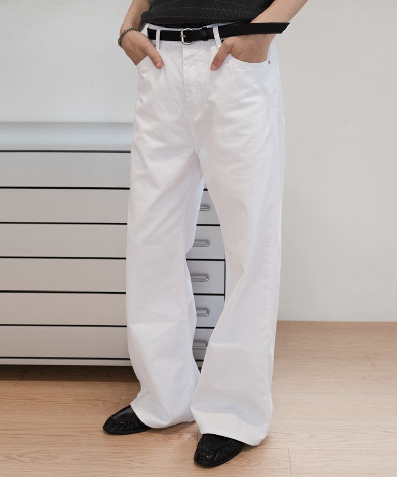 1755 SOFT WHITE JEANS [WIDE FLARE]