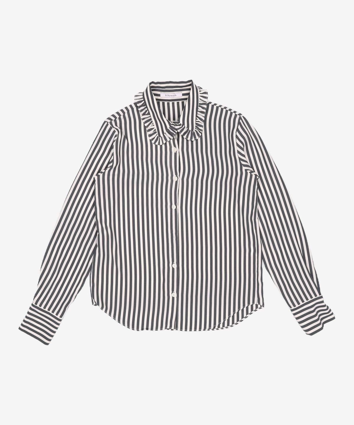 바이바이섭(BIBYSEOB) RUFFLE COLLAR SHIRTS GREY