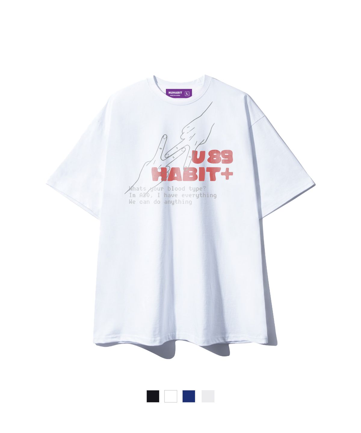 뉴해빗(NUHABIT) N/H TYPE89 오버핏 반팔 (GOS2-6NH1376)