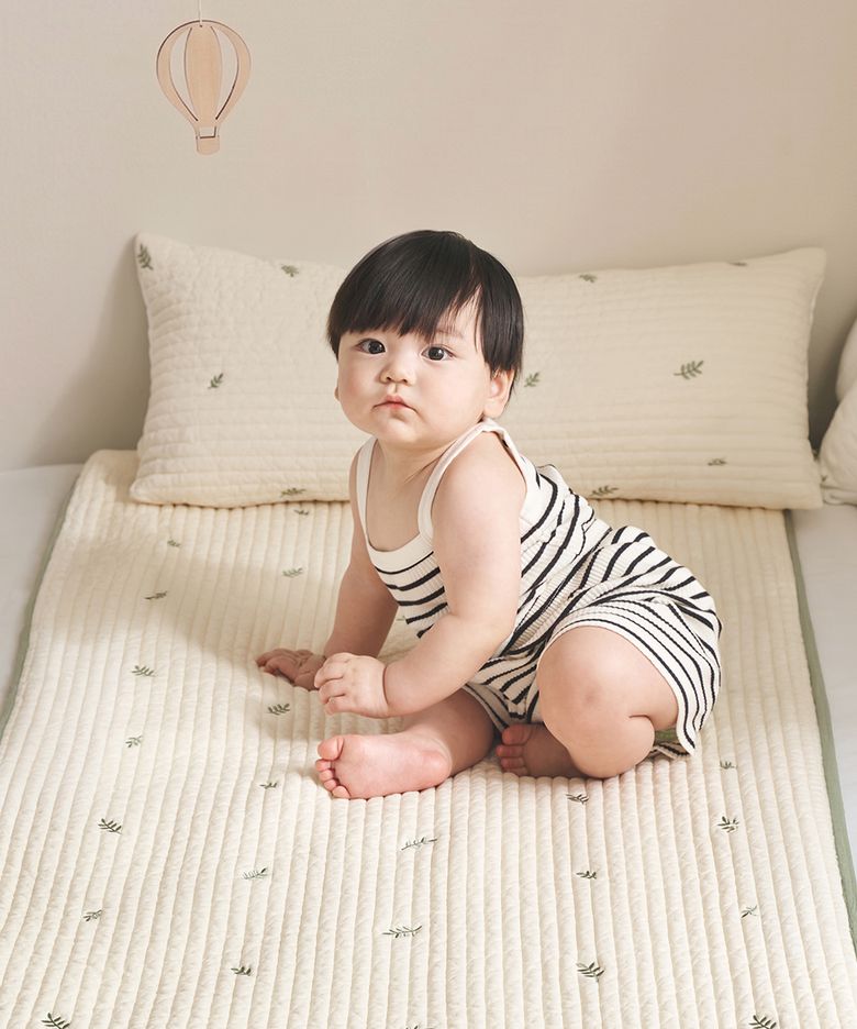 블랑 100수 순면 듀라론 냉감 양면패드 유아 쿨매트 70x120
