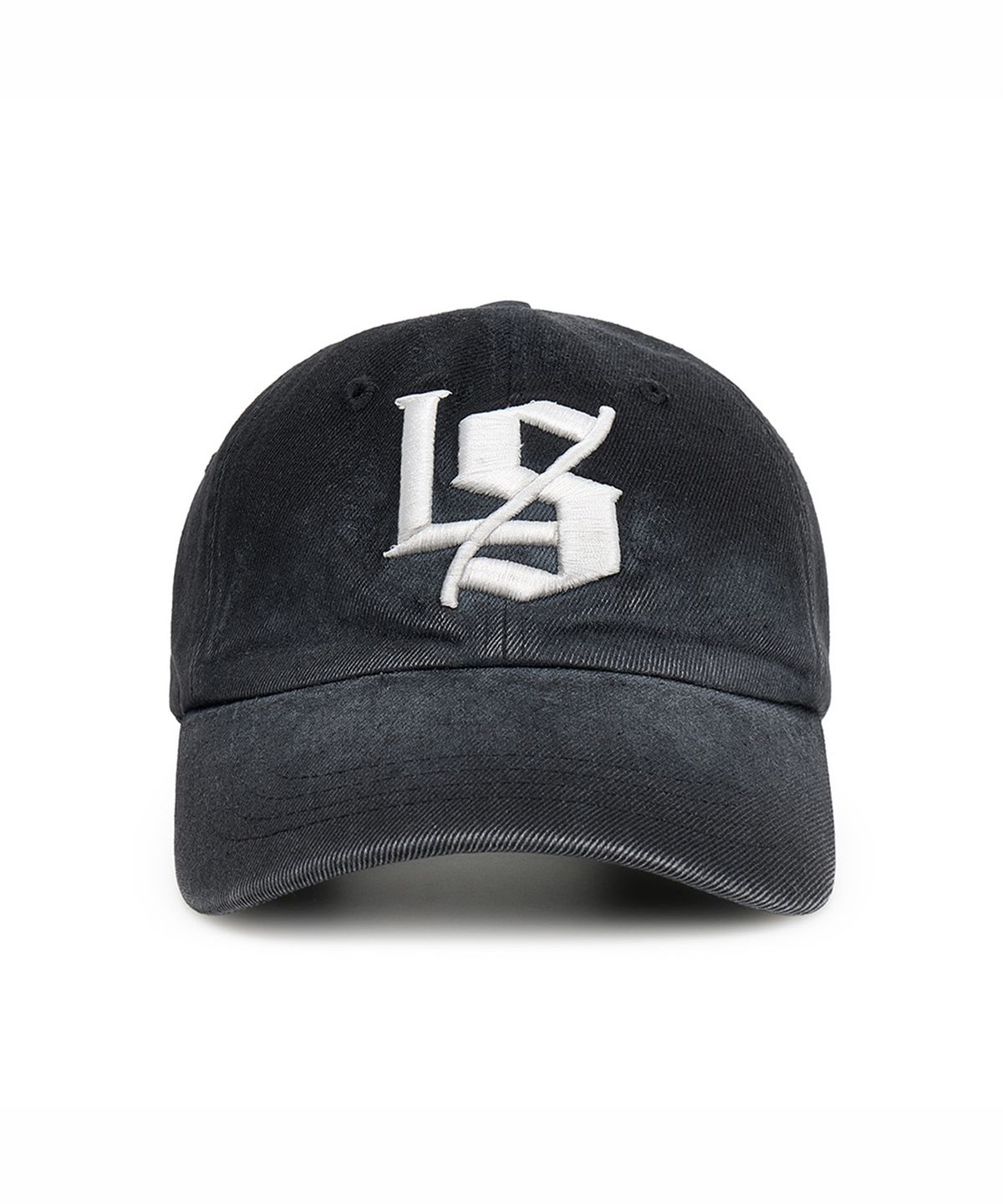 르바세(LEVASSE) Gothic Logo Washed  Ball Cap_Black