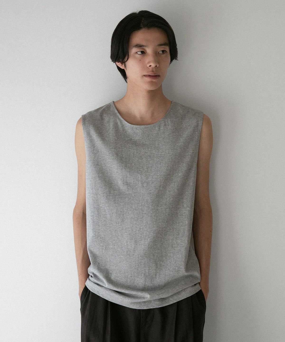 어나더 오피스(ANOTHER OFFICE) Mellow Sleeveless Tee (Heather Gray)