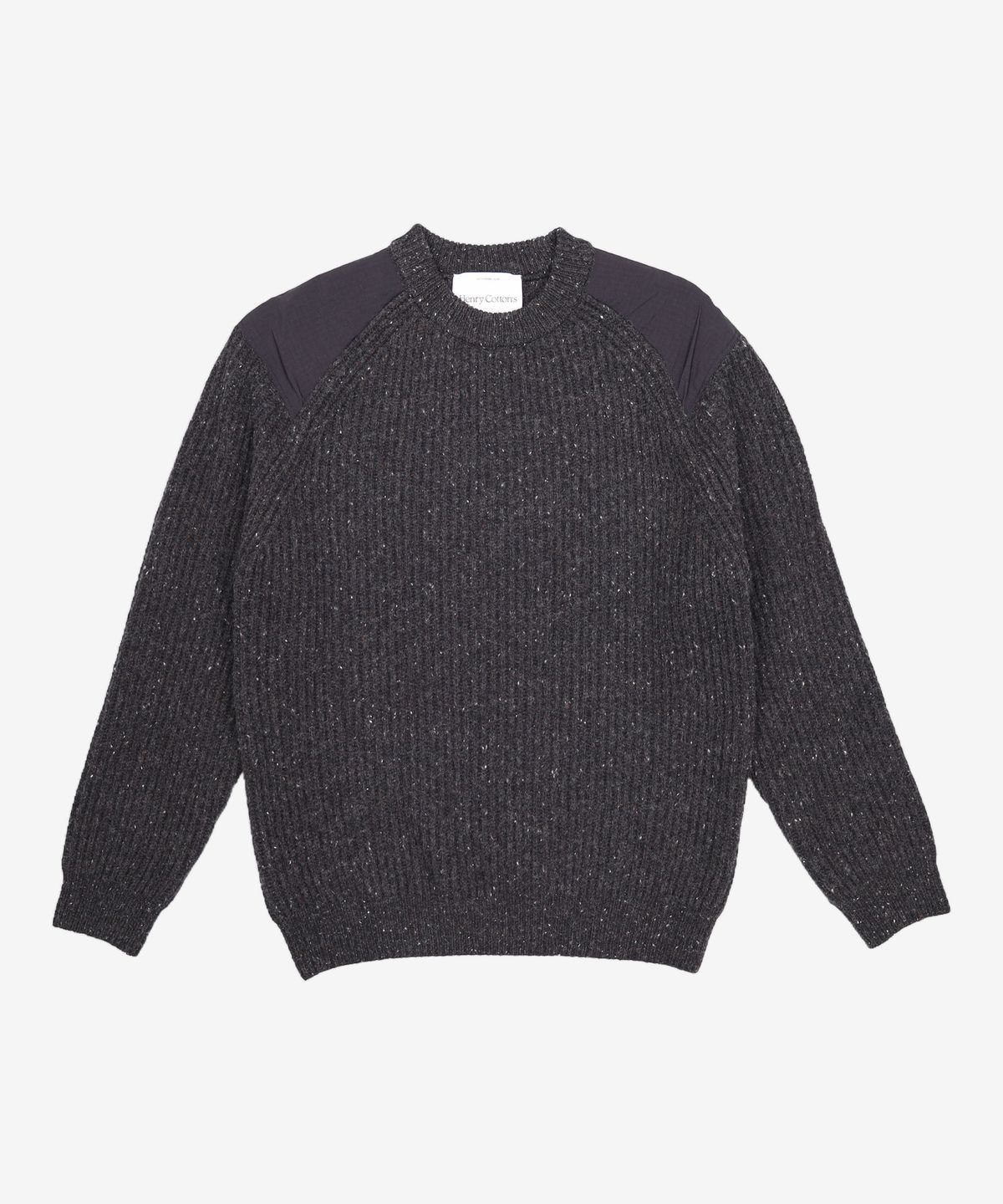 헨리코튼(HENRY COTTONS) [Fly Fishing Club] Fisherman s crewneck sweater_AZWAW24200BEX 100