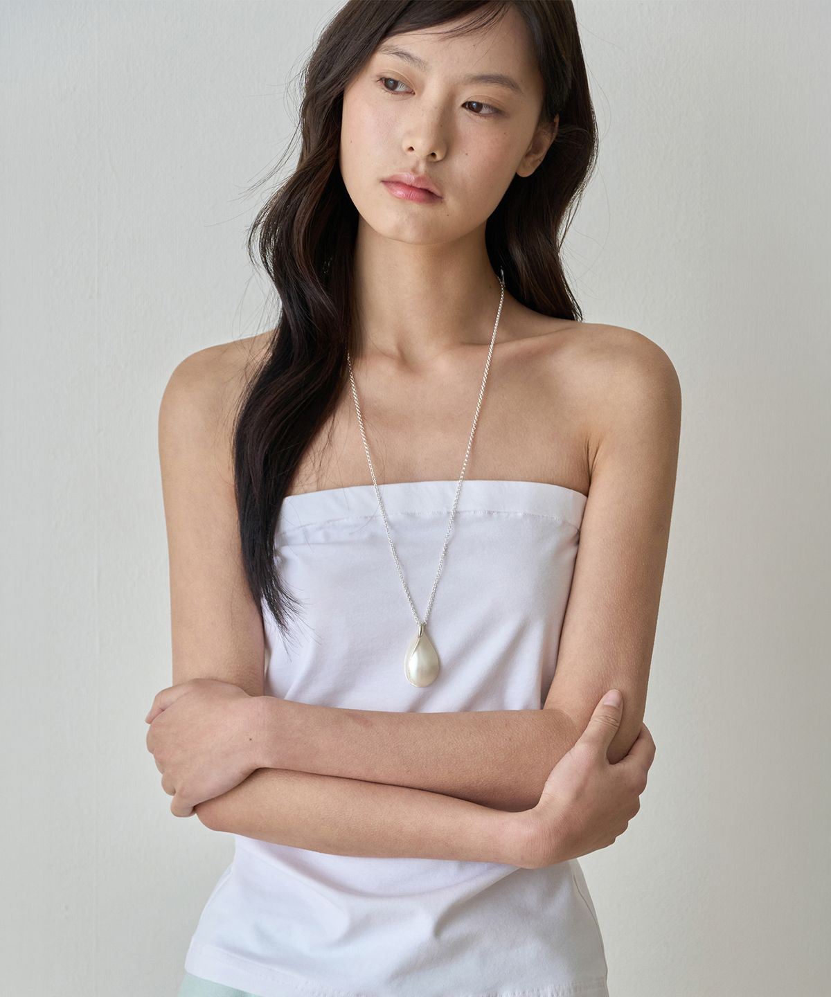 이보크에라(EVOKEERA) Essential Long Non-Slip Tube Top(Ivory)