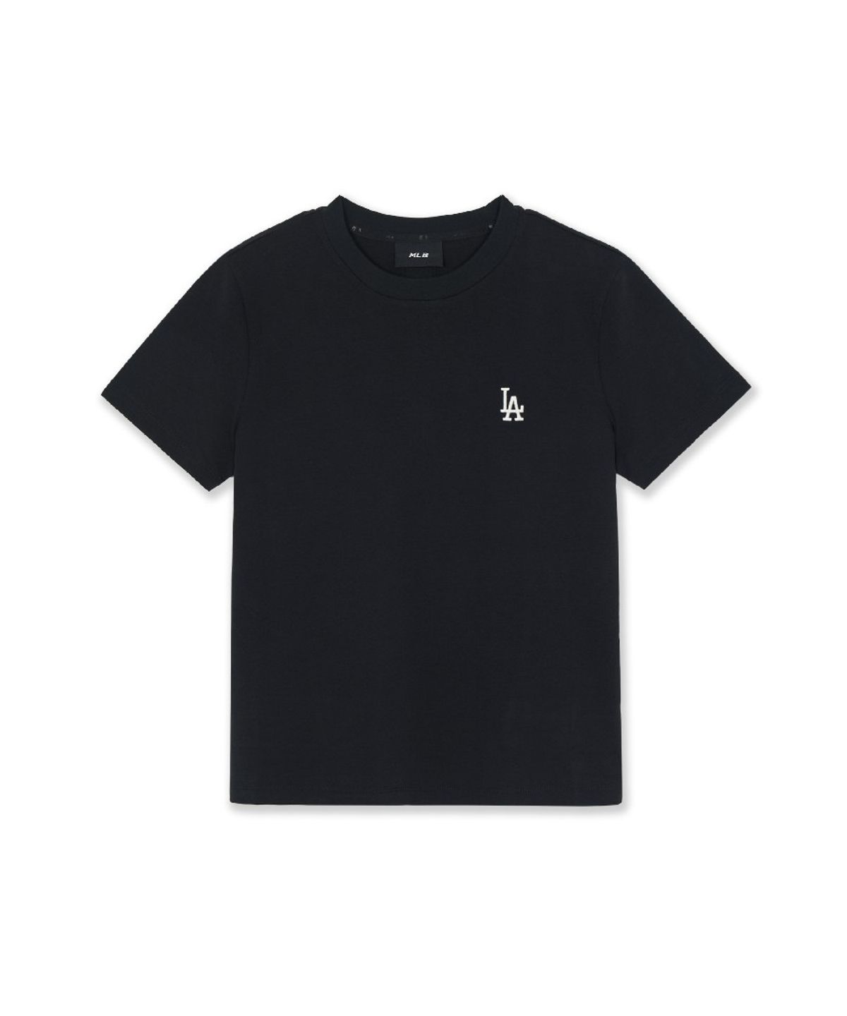 엠엘비(MLB) 여성 베이직 스몰로고 슬림핏 반팔 티셔츠 LA (Black)