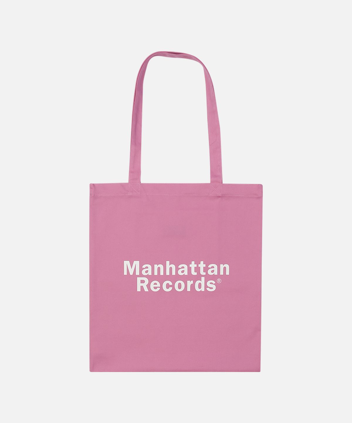 맨하탄레코즈(MANHATTAN RECORDS) MR Classic Logo Canvas Eco Bag - Pink