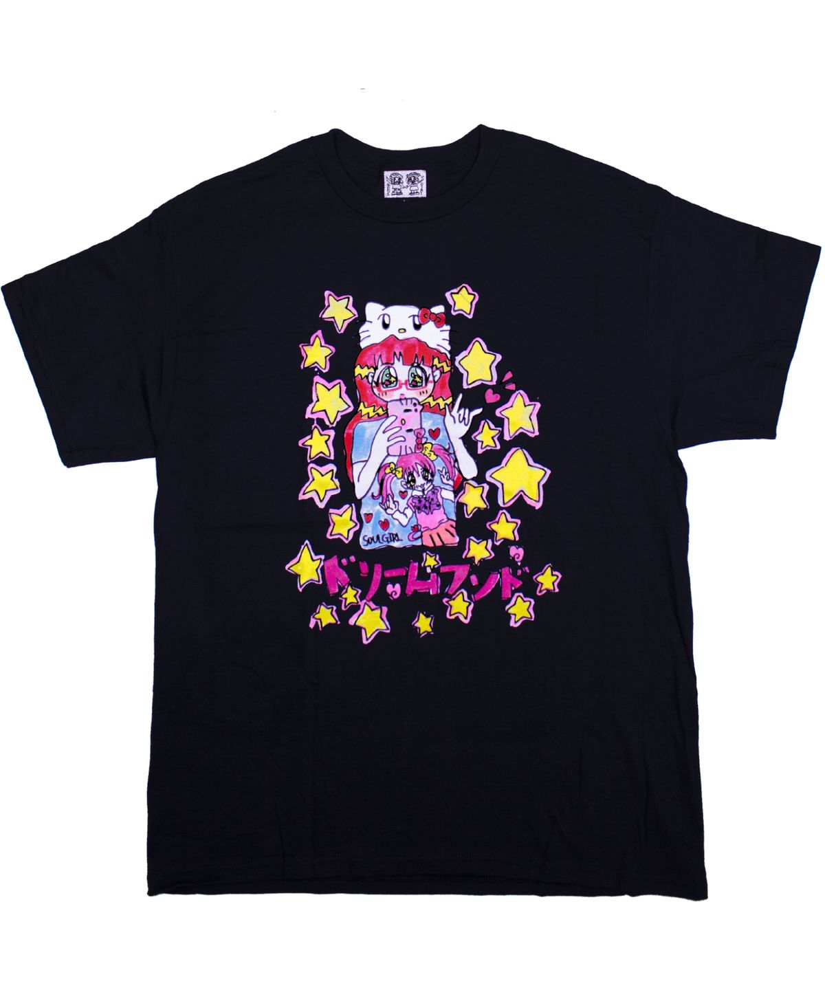 소울푸시캣(SOULPUSSSYCAT) SOULGIRL® x DORIMURANDO T-shirts (black)