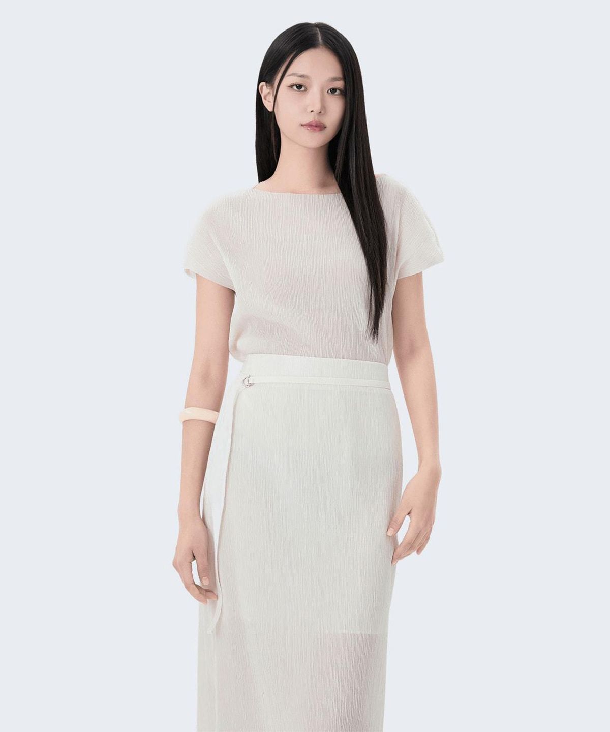 미쏘(MIXXO) 크링클 블라우스_MIWBWG90AS