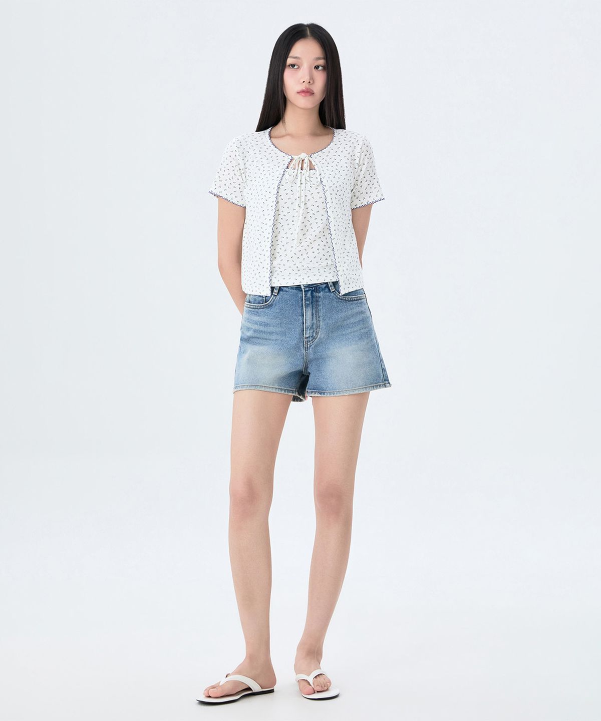 미쏘(MIXXO) [세트] 잔꽃 나시 가디건 셋업 RE CMG61MS_MIWCMG80QA