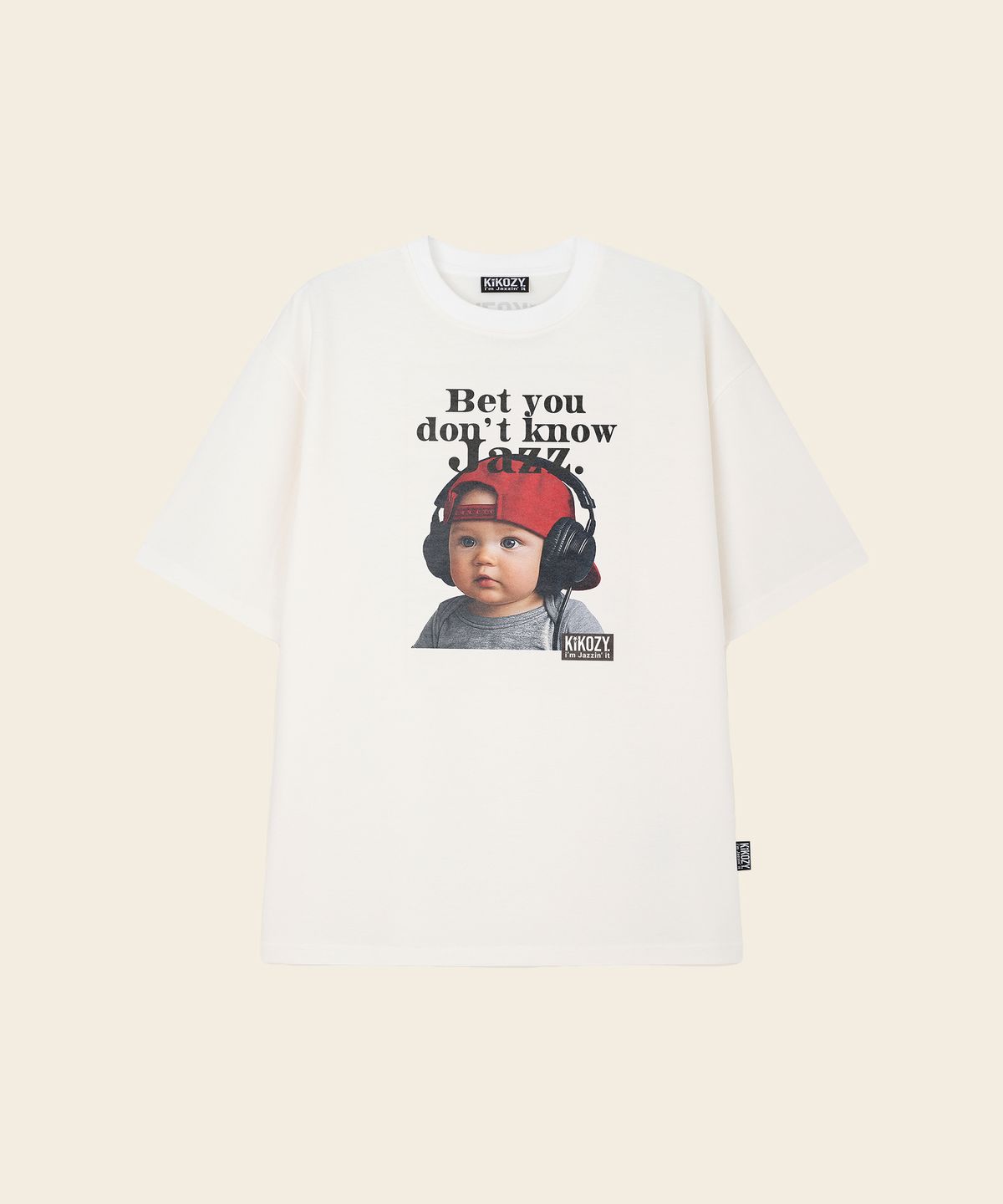 키코지(KIKOZY) 키코지_티셔츠 재즈 베이비01_화이트