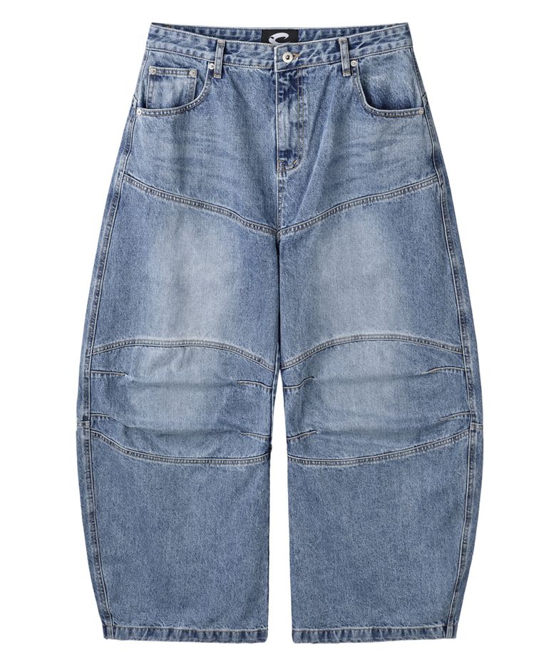 Knee Dart Denim - Blue