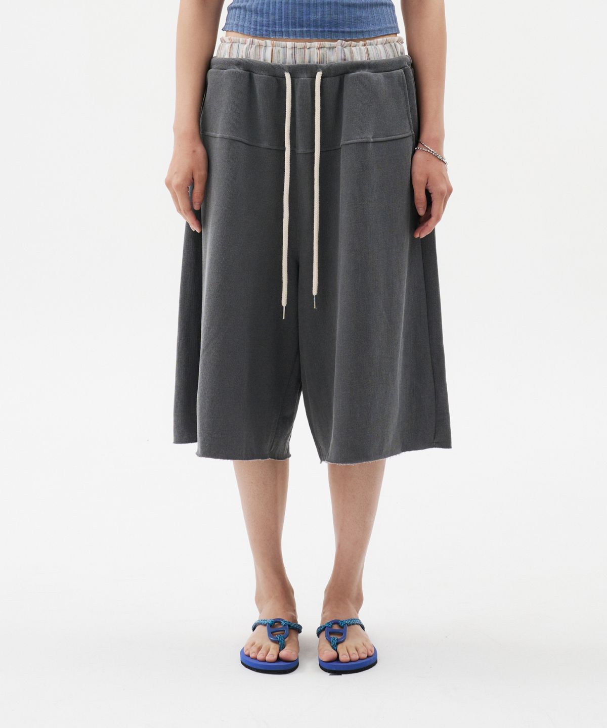 루펀(LOOFUN) Pigment Bermuda Pants / 피그먼트 버뮤다 팬츠 [Charcoal]