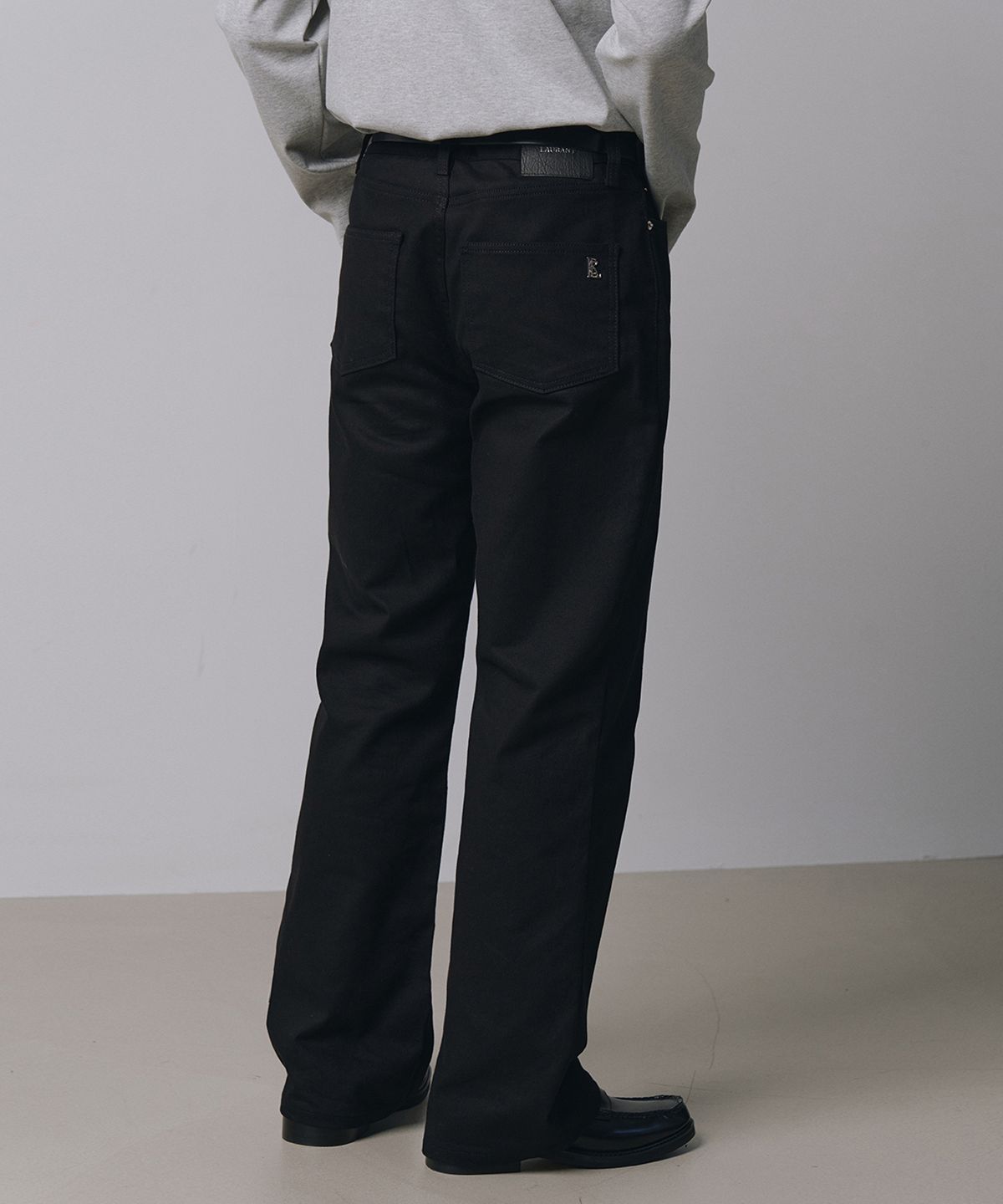 로랑서울(LAURANTSEOUL) Semi flare cotton pants(Black)
