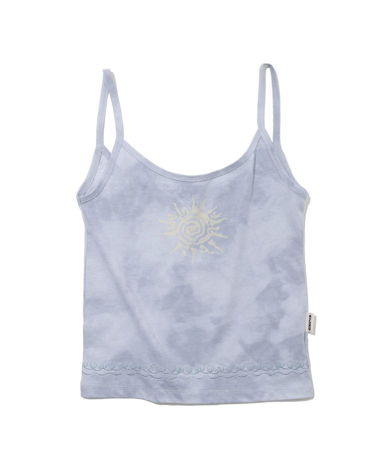 ke503. Vintage Sunset Sleeveless Blue