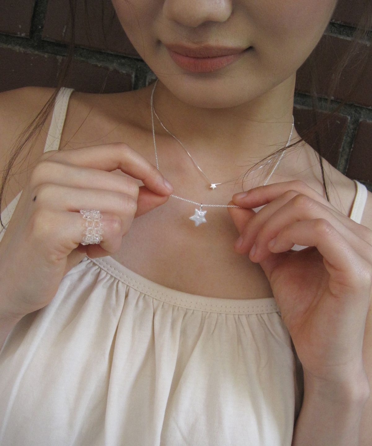 둥그런(DUNGEUREON) [925 Silver] Polaris Pearl Necklace