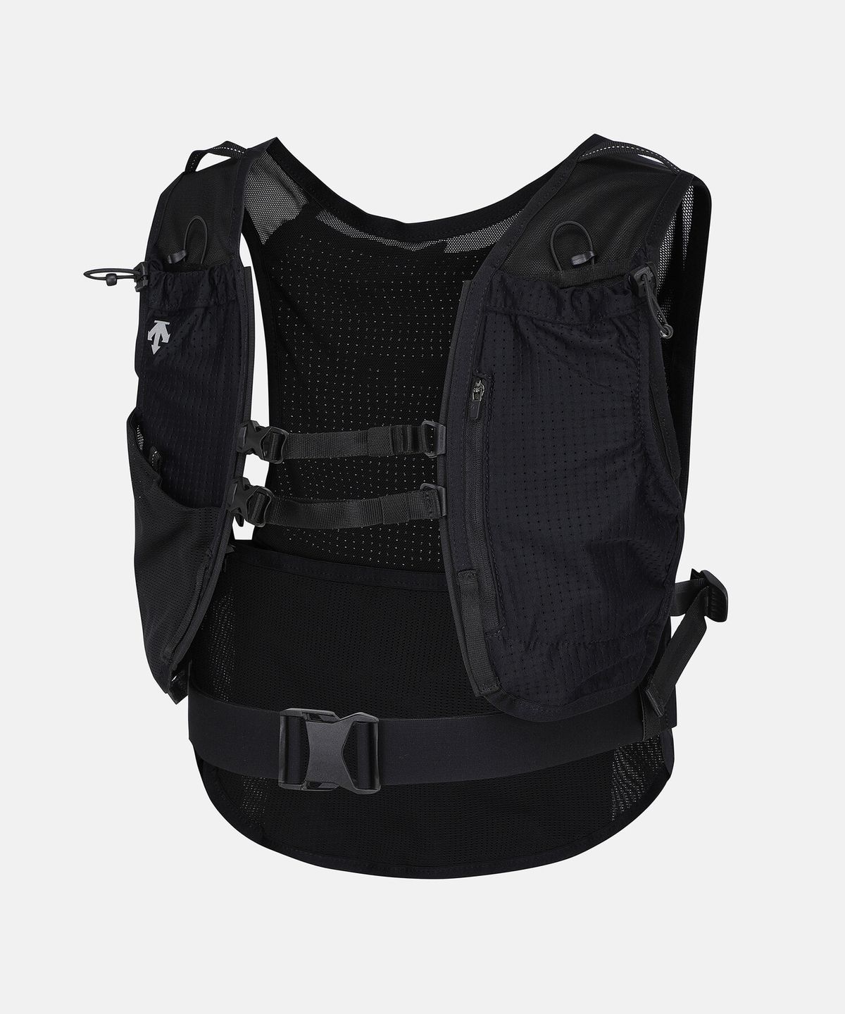 데상트(DESCENTE) 러닝 트랜스폼 2WAY 힙색형 베스트 블랙 SR323RBG71