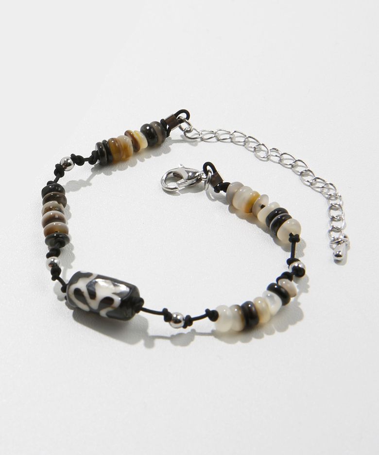 ke909. Nomad Mix Beads Bracelet Black