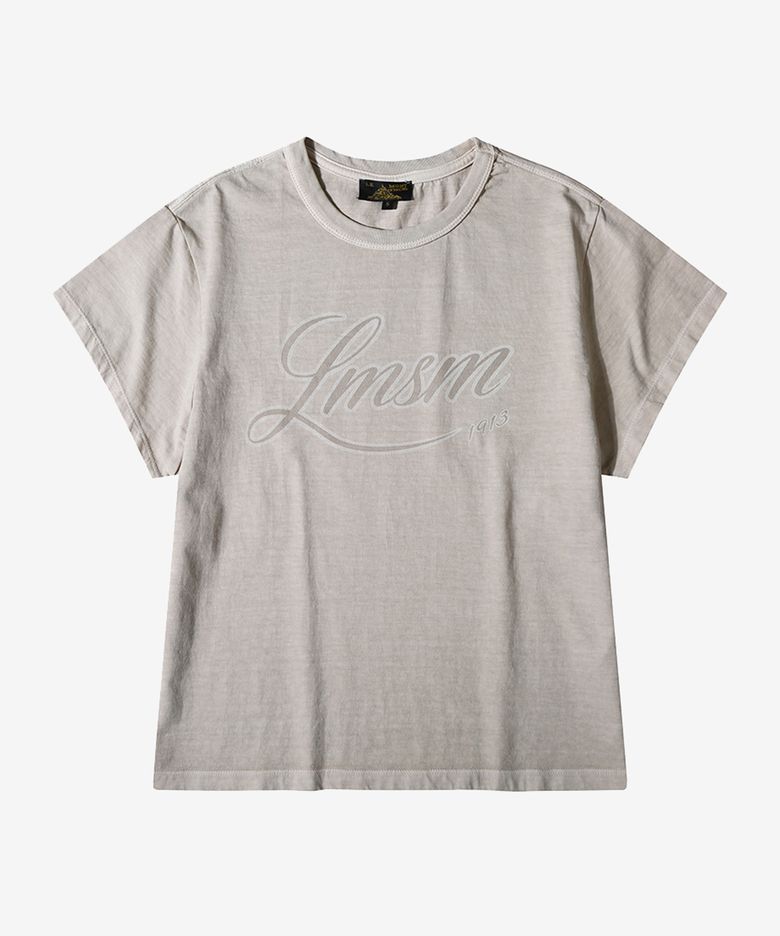 Cotton LMSM Lettering T-shirt_Beige