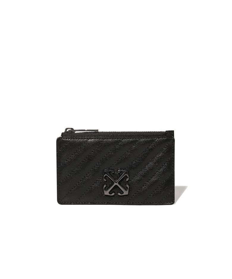 Quilted Card Wallet Short (Black)