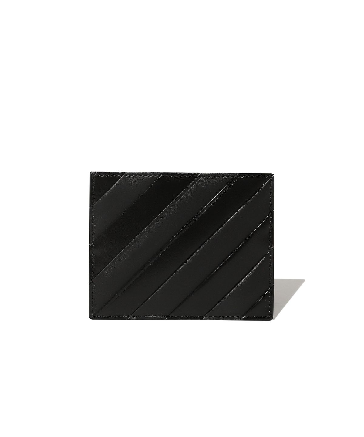 오프화이트(OFF-WHITE) Stripe Card Holder (Black)