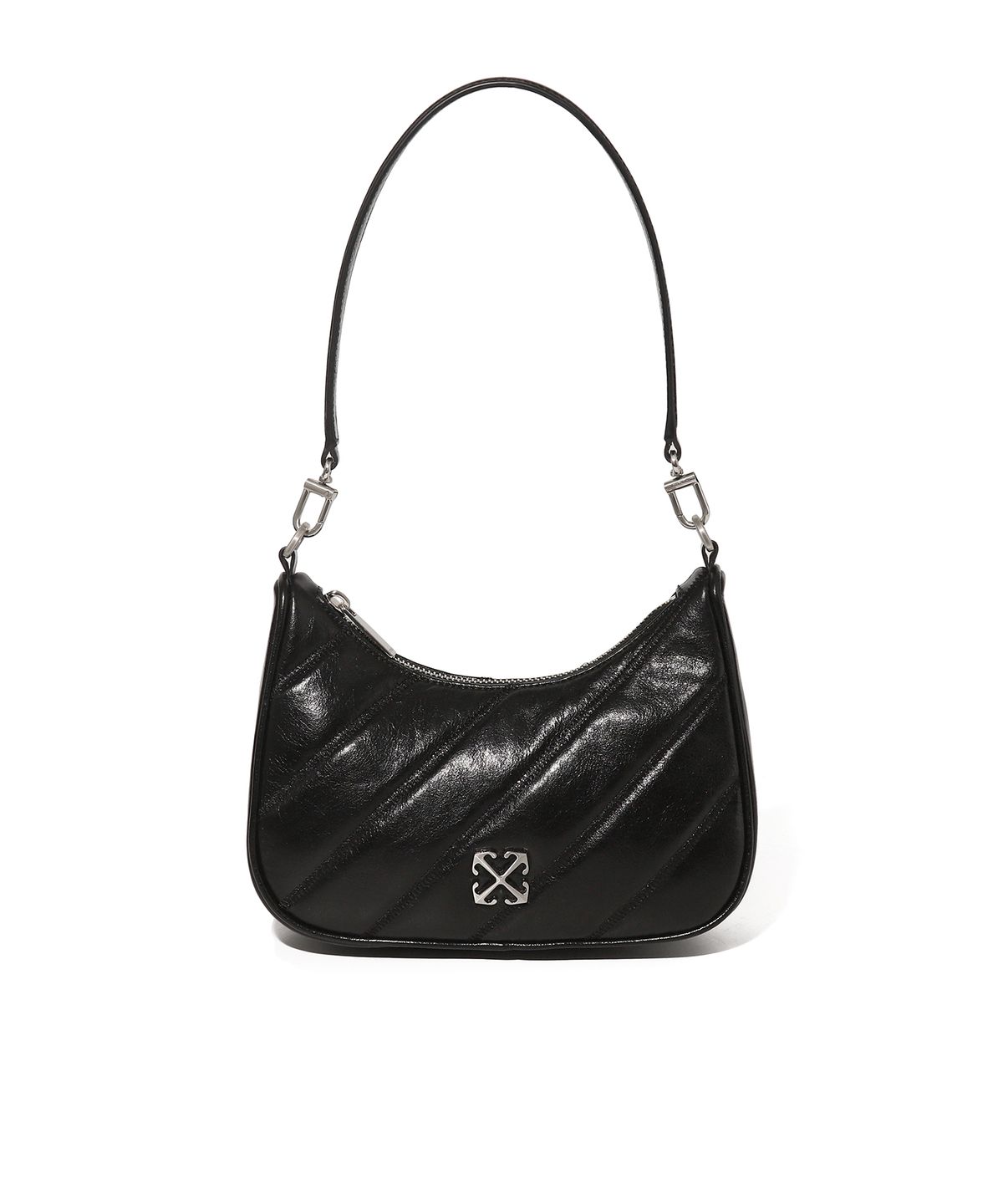 오프화이트(OFF-WHITE) Quilted Mini Crossbody Bag (Black)