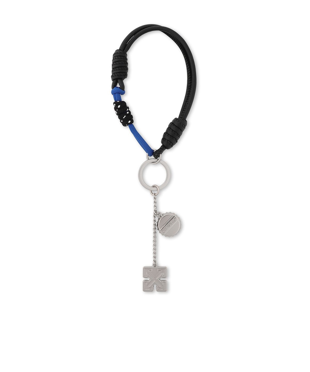 오프화이트(OFF-WHITE) Logo Keyring (Silver)