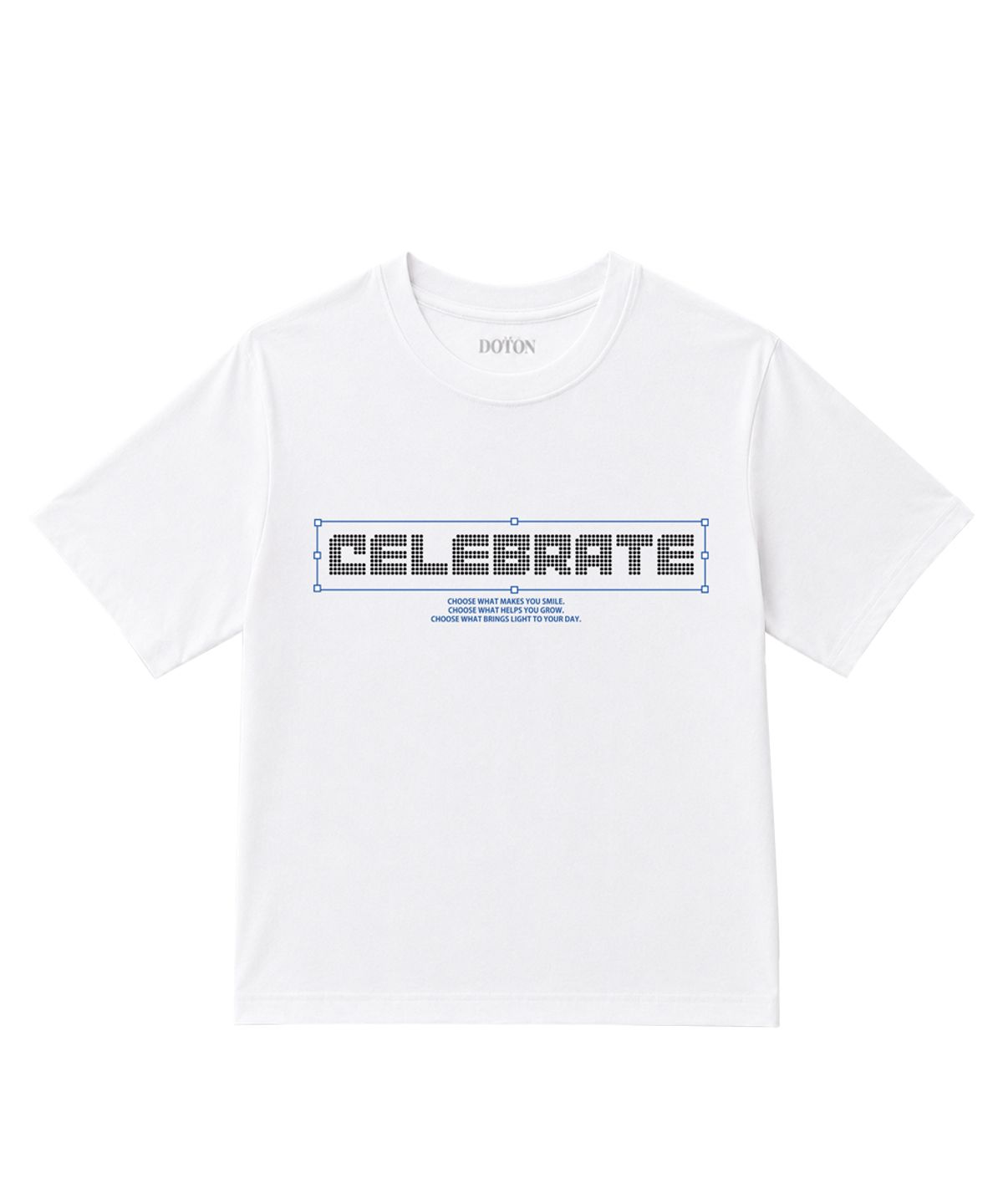 도톤(DOTON) PIXEL BLOCK T-SHIRTS (White)