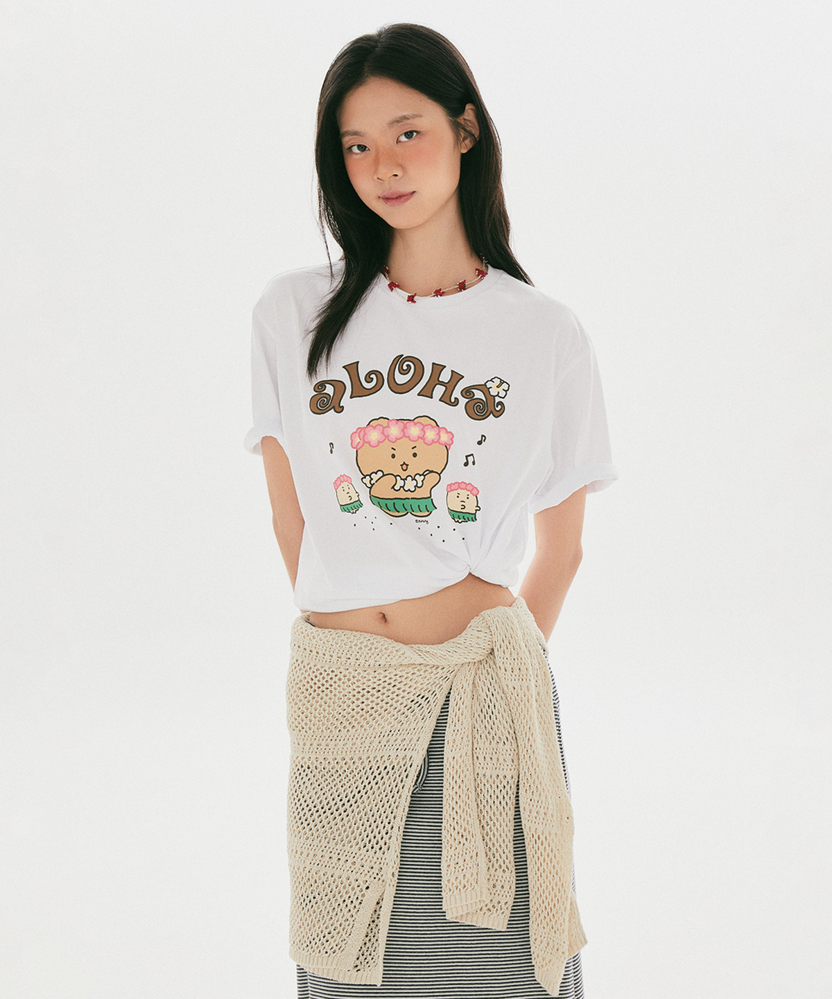 스파오(SPAO) [망그러진곰] 반팔 티셔츠(Brown)_SPRLG37U34