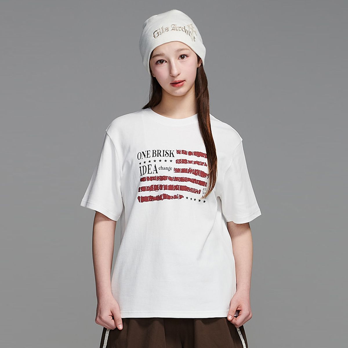 에꼴리에(ECOLIER) 4.5부 아메카지나염 쿨양면티(26B5466)