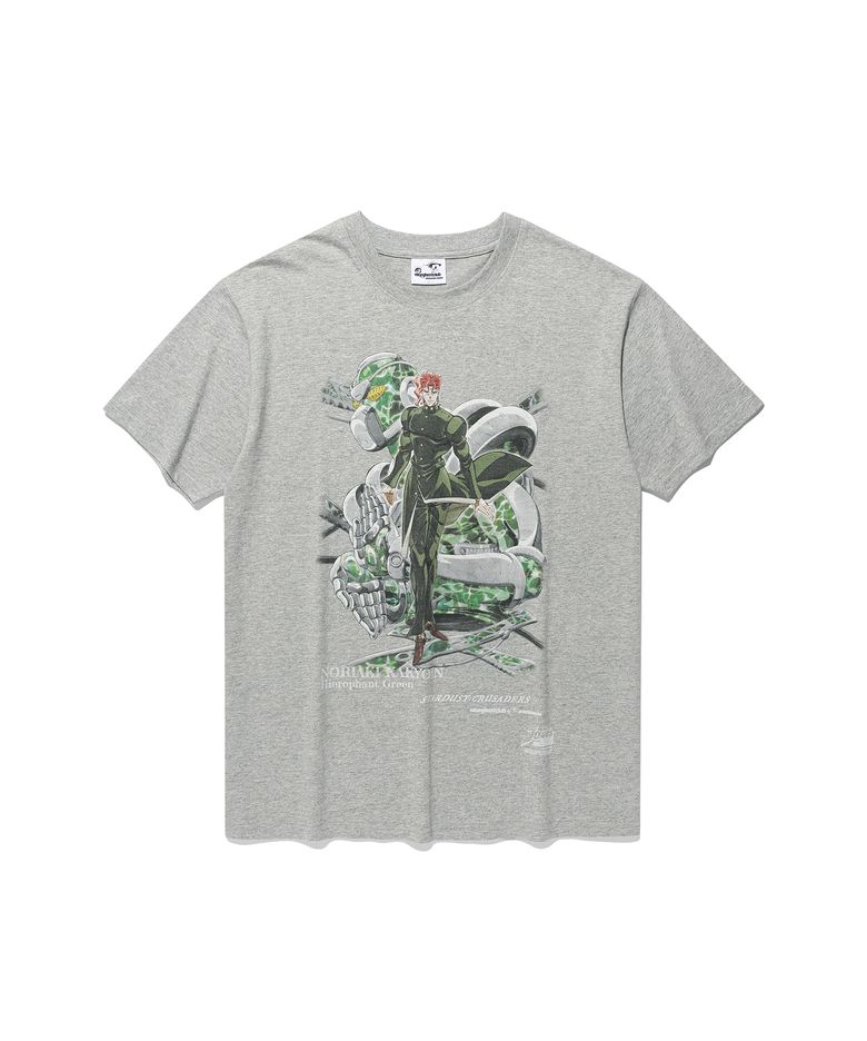 JOJOs STARDUST CRUSADERS KAKYOIN POSTER TEE_GREY(NG2GMUT504E)