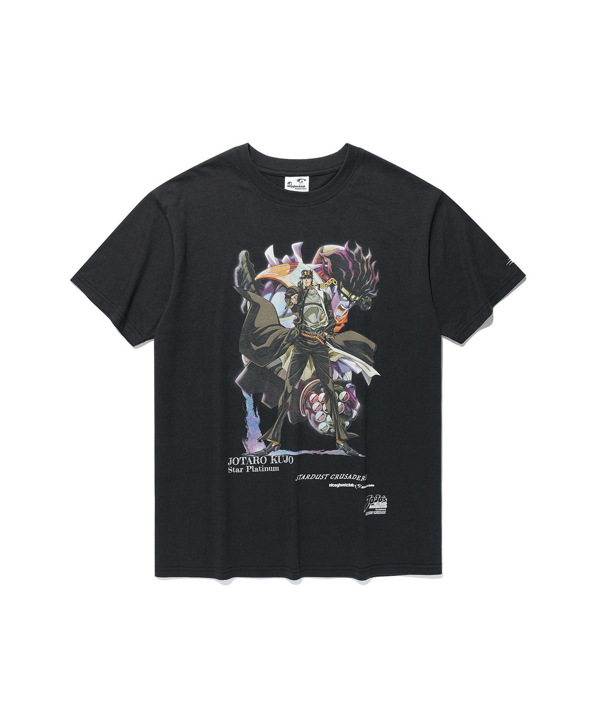 나이스고스트클럽(NICEGHOSTCLUB) JOJOs STARDUST CRUSADERS JOTARO POSTER TEE_BLACK(NG2GMUT501E)