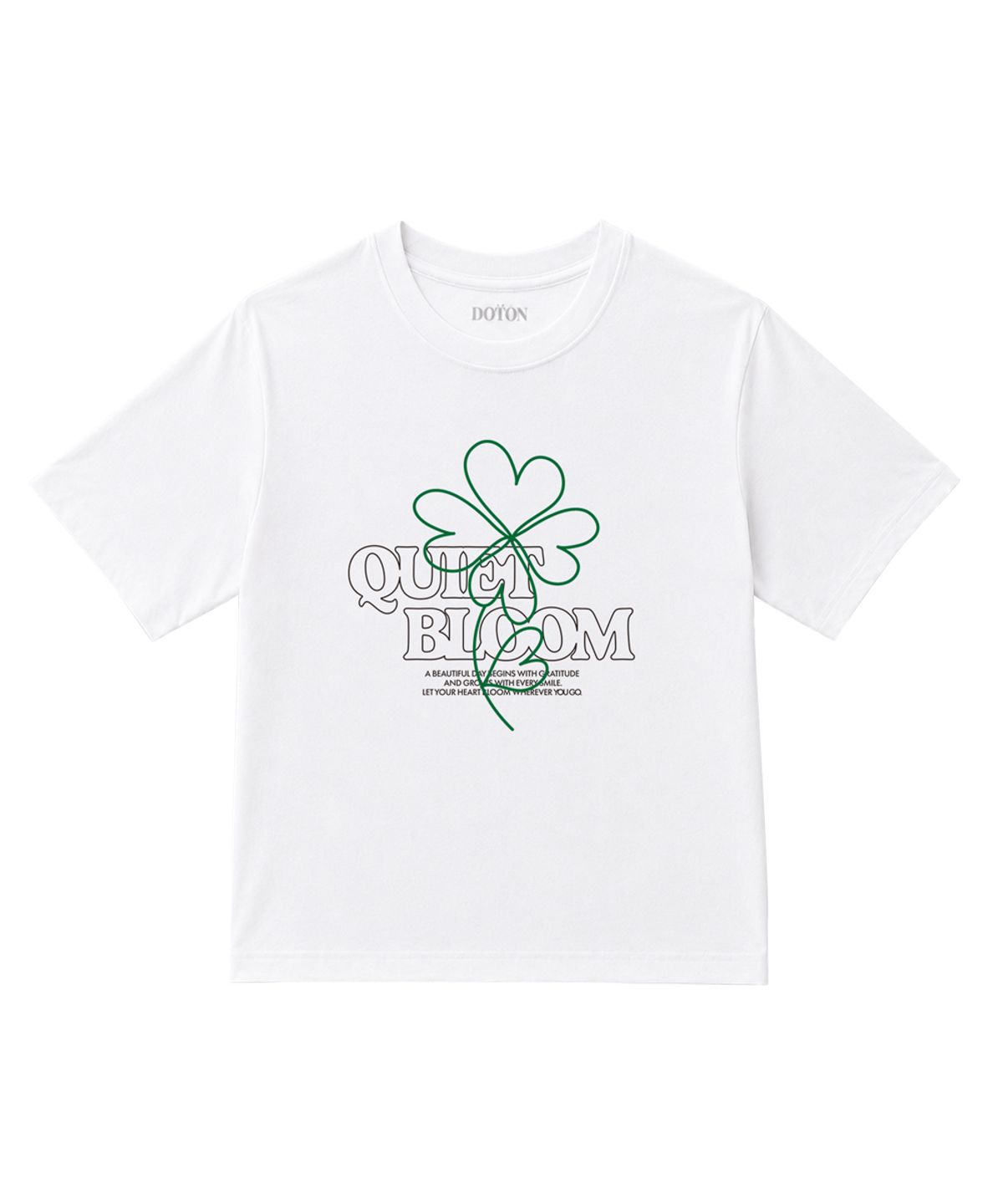 도톤(DOTON) QUIET BLOOM T-SHIRTS (White)